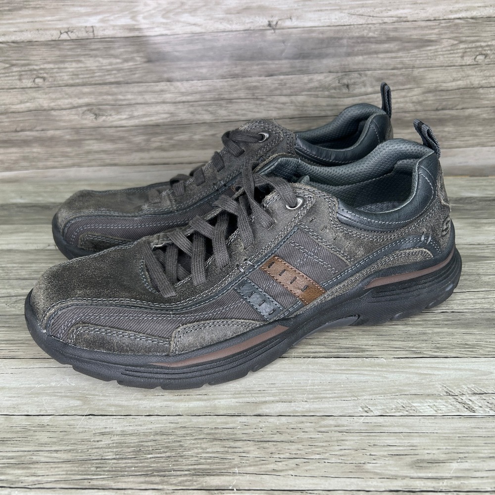 Skechers Men's Relaxed Fit Expended Manden Casual Lace Up Retro Sneakers 9.5
